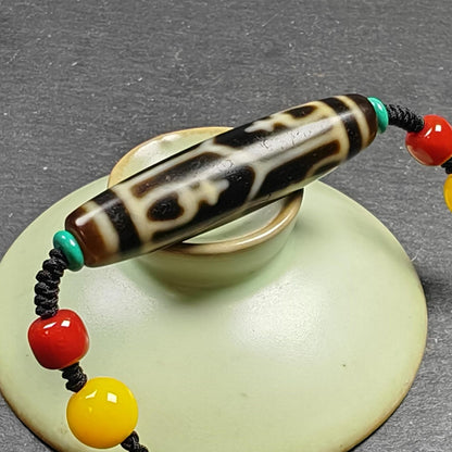 Authentic Tibetan Treasure Vase Dzi Bead Necklace | Protective Charm | Spirital Gift | Decades Old