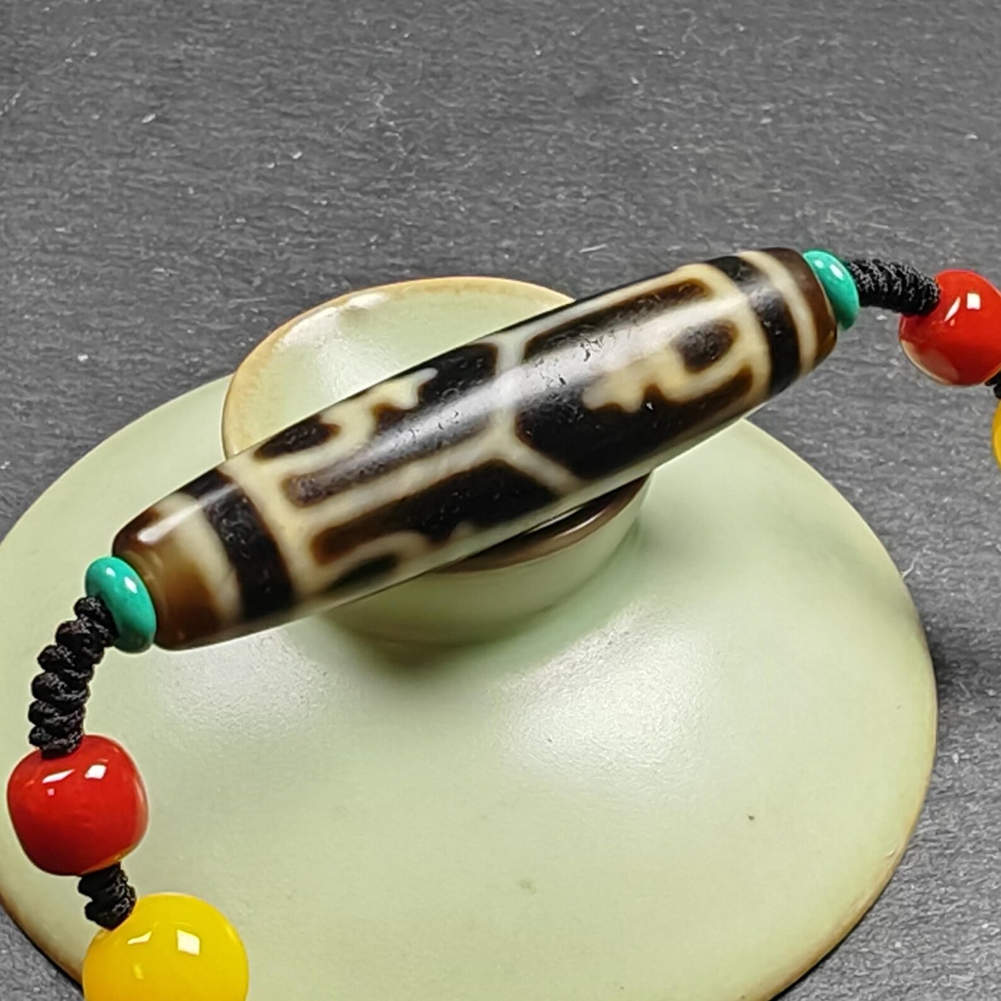 Authentic Tibetan Treasure Vase Dzi Bead Necklace | Protective Charm | Spirital Gift | Decades Old