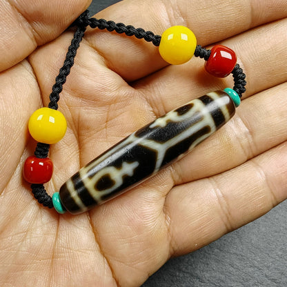 Authentic Tibetan Treasure Vase Dzi Bead Necklace | Protective Charm | Spirital Gift | Decades Old