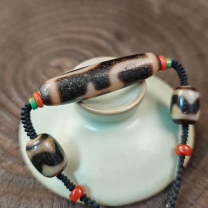 Authentic Tibetan Treasure Vase Dzi Bead Necklace | Protective Charm | Spirital Gift | Decades Old