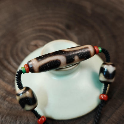 Authentic Tibetan Treasure Vase Dzi Bead Necklace | Protective Charm | Spirital Gift | Decades Old