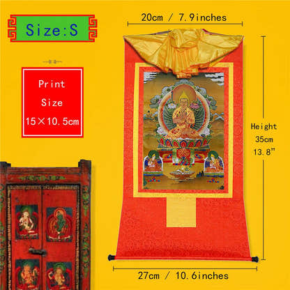 Je Tsongkhapa,Losang Drakpa,Je Rinpoche - Tibetan thangka painting, view 6
