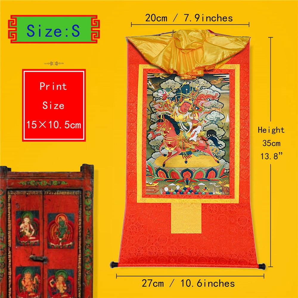 King Gesar གེ་སར - Tibetan thangka painting, view 6