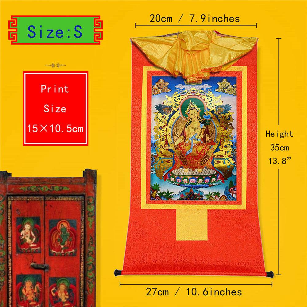 Maitreya Ajita - A Future Buddha of This World - Tibetan thangka painting, view 6