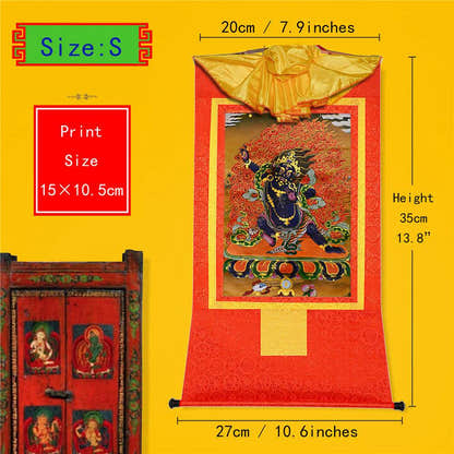Vajrapani - Tibetan thangka painting, view 6