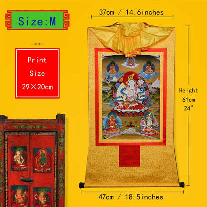 White Tara - Tibetan thangka painting, view 5