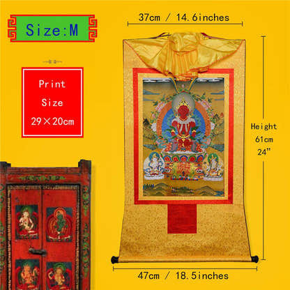 Amitayus-Buddha Of Infinite Life - Tibetan thangka painting, view 6