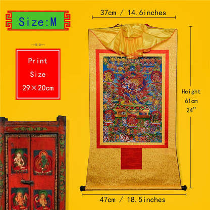 Bardo Thodol-58 Wrathful Deities - Tibetan thangka painting, view 5