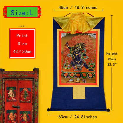 Vajrapani - Tibetan thangka painting, view 4
