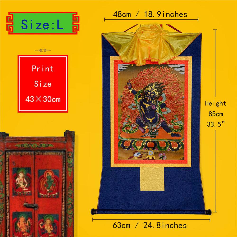 Vajrapani - Tibetan thangka painting, view 4