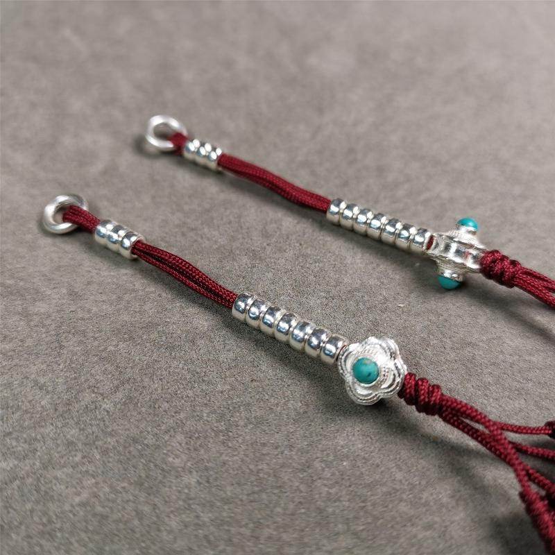 4mm Silver Prayer Bead Counters - Tibetan Buddhist art, view 7
