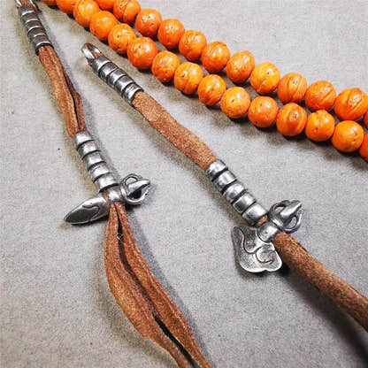 6mm Cold Iron Prayer Bead Counters - Tibetan Buddhist art, view 4