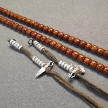 5mm Sterling Silver Prayer Bead Counters - Tibetan Buddhist art, view 6