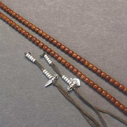 5mm Sterling Silver Prayer Bead Counters - Tibetan Buddhist art, view 5