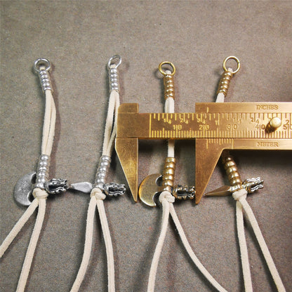 5mm Brass Prayer Bead Counters with Kartika and Kila Pendant