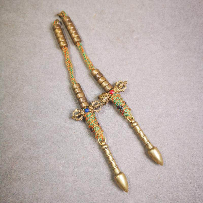 7mm Brass Prayer Bead Counters - Tibetan Buddhist art, view 5