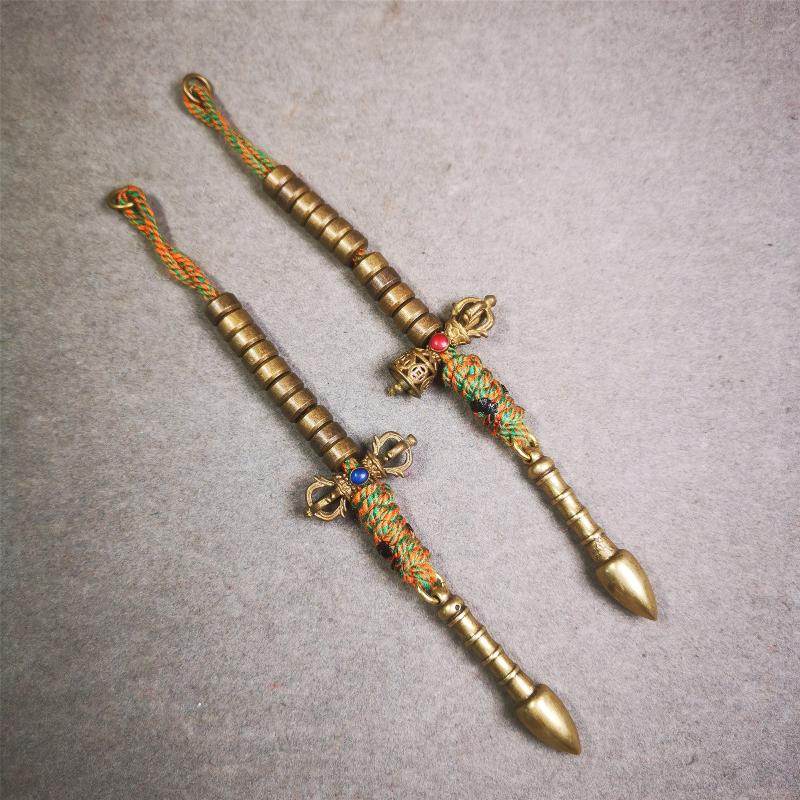 7mm Brass Prayer Bead Counters - Tibetan Buddhist art, view 4