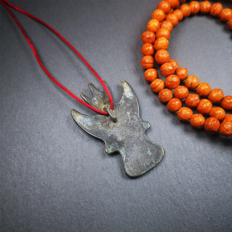 Garuda Amulet - 2.28" - Tibetan Buddhist amulet, view 4