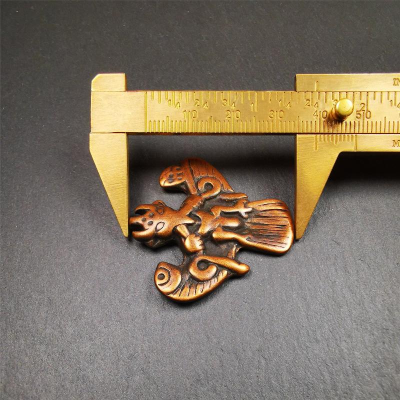 Garuda Amulet - 1.57" - Tibetan Buddhist amulet, view 9