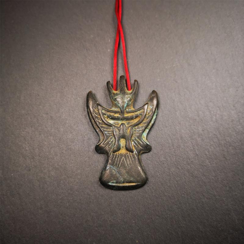 Garuda Amulet - 2.28" - Tibetan Buddhist amulet, view 5