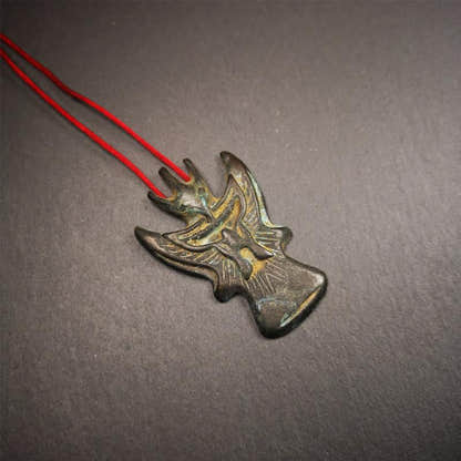 Garuda Amulet - 2.28" - Tibetan Buddhist amulet, view 6