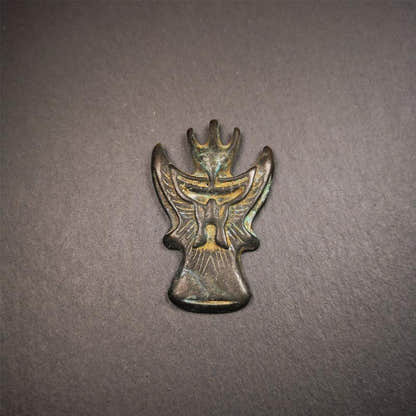 Garuda Amulet - 2.28" - Tibetan Buddhist amulet, view 9