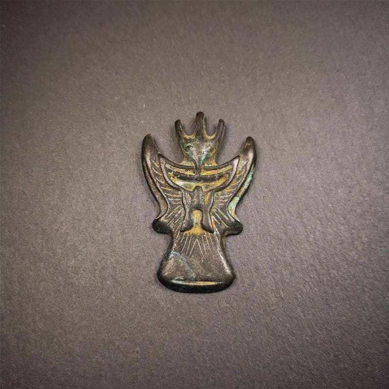 Garuda Amulet - 2.28" - Tibetan Buddhist amulet, view 9