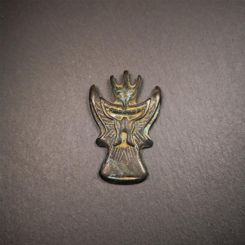 Garuda Amulet - 2.28" - Tibetan Buddhist amulet, view 9