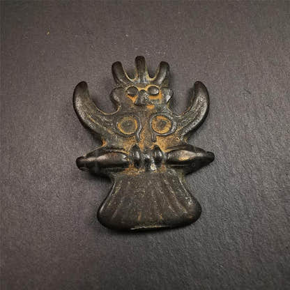 Garuda Amulet - 1.8" - Tibetan Buddhist amulet, view 5