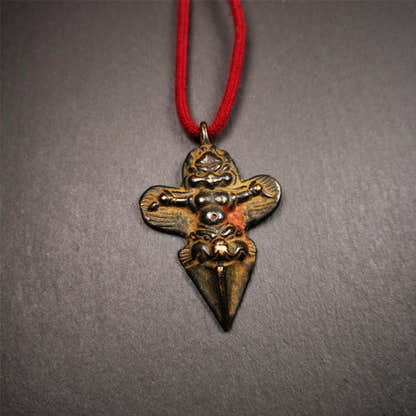 Garuda Phurba - 2.56" - Tibetan Buddhist garuda amulet, view 4