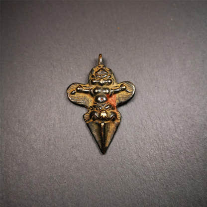 Garuda Phurba - 2.56" - Tibetan Buddhist garuda amulet, view 9