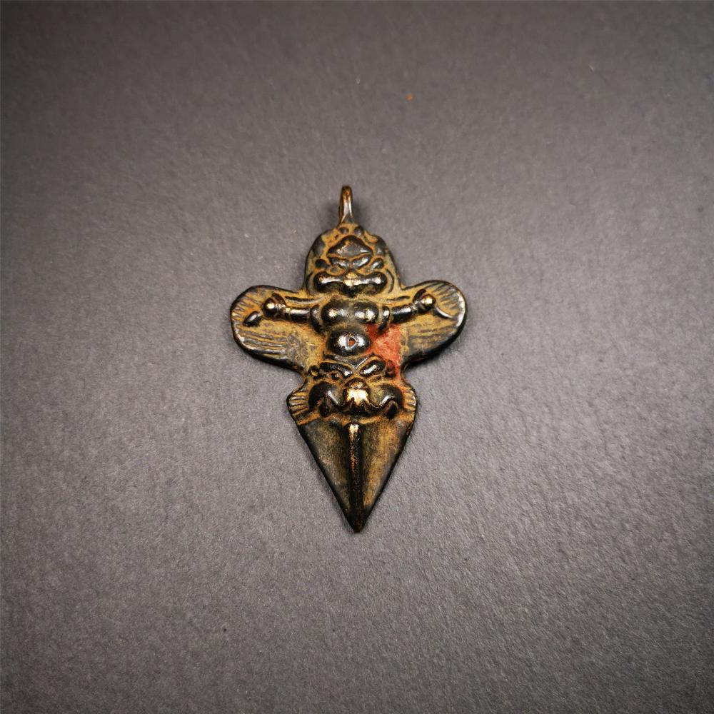 Garuda Phurba - 2.56" - Tibetan Buddhist garuda amulet, view 9