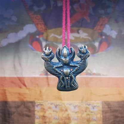 Garuda Amulet - 2.24" - Tibetan Buddhist amulet, view 7