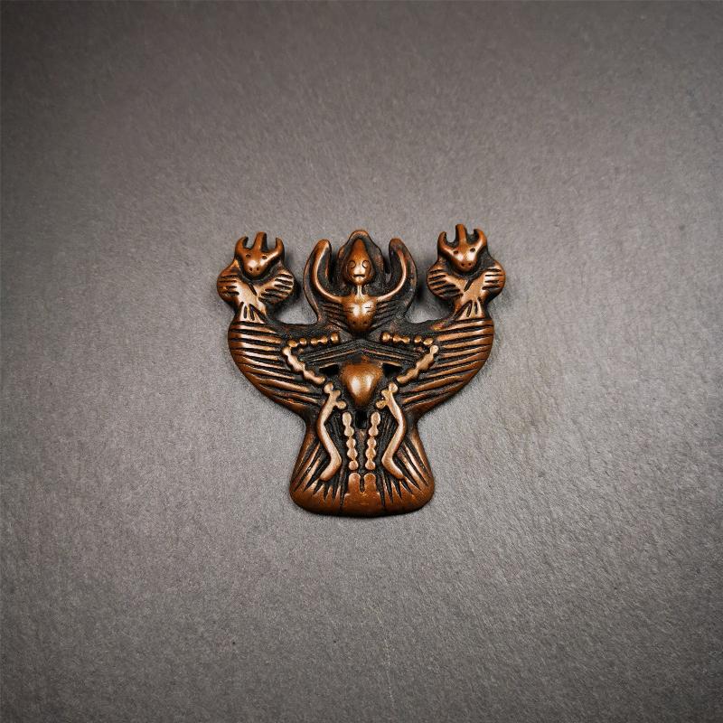 Garuda Amulet - 2.24" - Tibetan Buddhist amulet, view 9