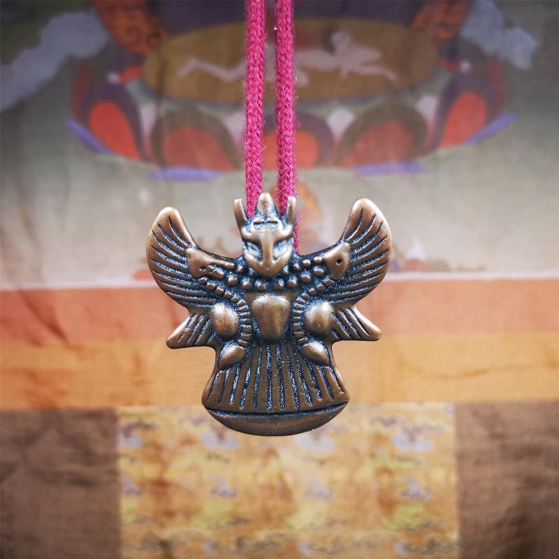 Garuda Amulet - 2.05" - Tibetan Buddhist amulet, view 7