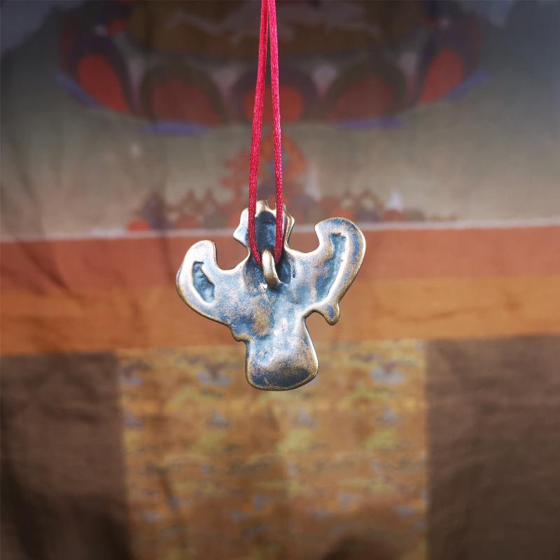 Garuda Amulet - 1.57" - Tibetan Buddhist amulet, view 7
