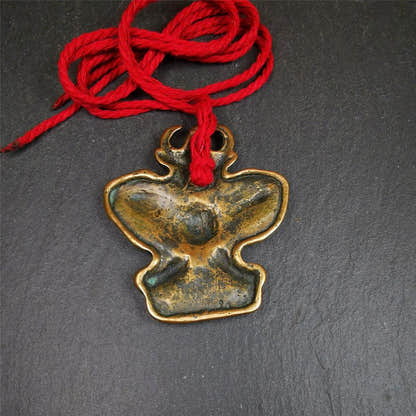 Garuda Amulet - 2.56" - 80Years - Tibetan Buddhist amulet, view 6