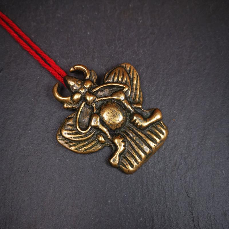Garuda Amulet - 2.56" - 80Years - Tibetan Buddhist amulet, view 7