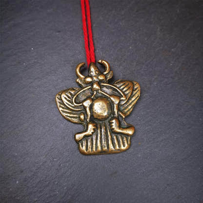 Garuda Amulet - 2.56" - 80Years - Tibetan Buddhist amulet, view 8