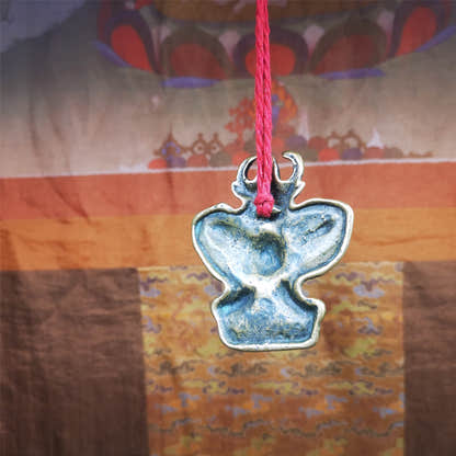 Garuda Amulet - 2.56" - 80Years - Tibetan Buddhist amulet, view 10