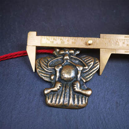 Garuda Amulet - 2.56" - 80Years - Tibetan Buddhist amulet, view 11