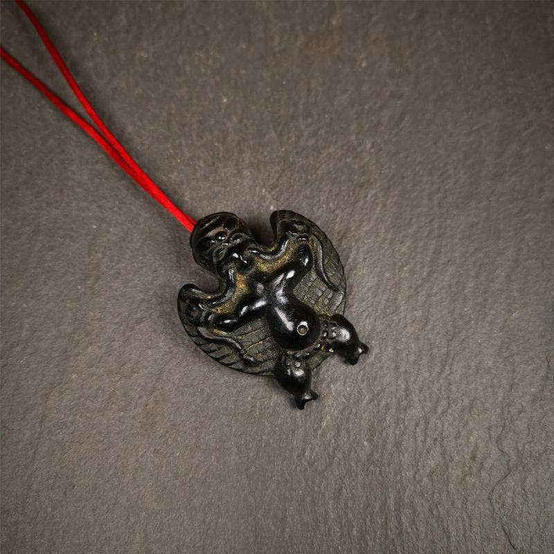 Garuda Amulet - 1.65" - Tibetan Buddhist amulet, view 4