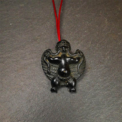 Garuda Amulet - 1.65" - Tibetan Buddhist amulet, view 6