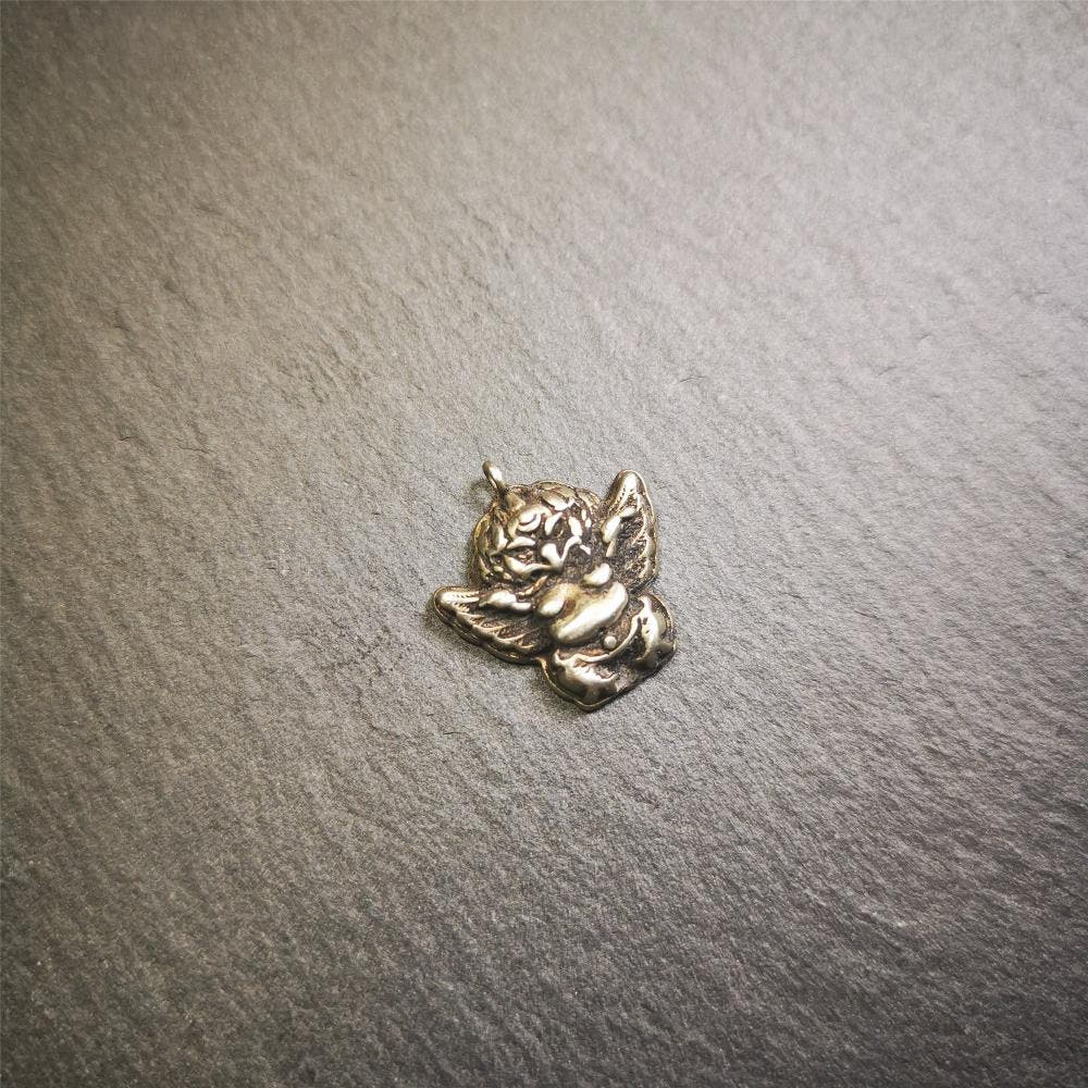 Garuda Amulet Pendant- 0.8" - Tibetan Buddhist amulet, view 7