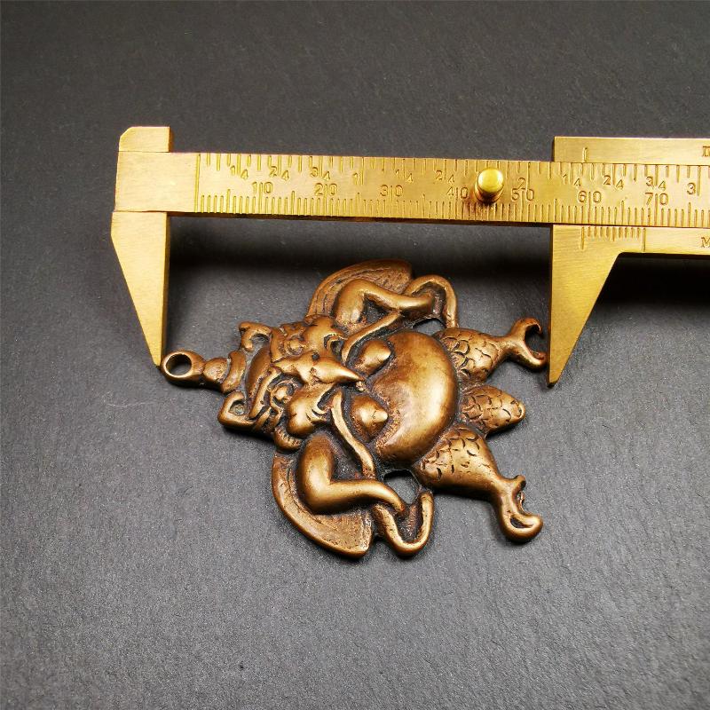 Garuda Amulet - 2.16" - Tibetan Buddhist amulet, view 10