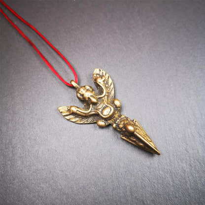 Garuda Phurba - 2.56" - Tibetan Buddhist garuda amulet, view 9
