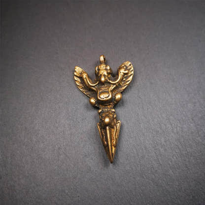 Garuda Phurba - 2.56" - Tibetan Buddhist garuda amulet, view 10