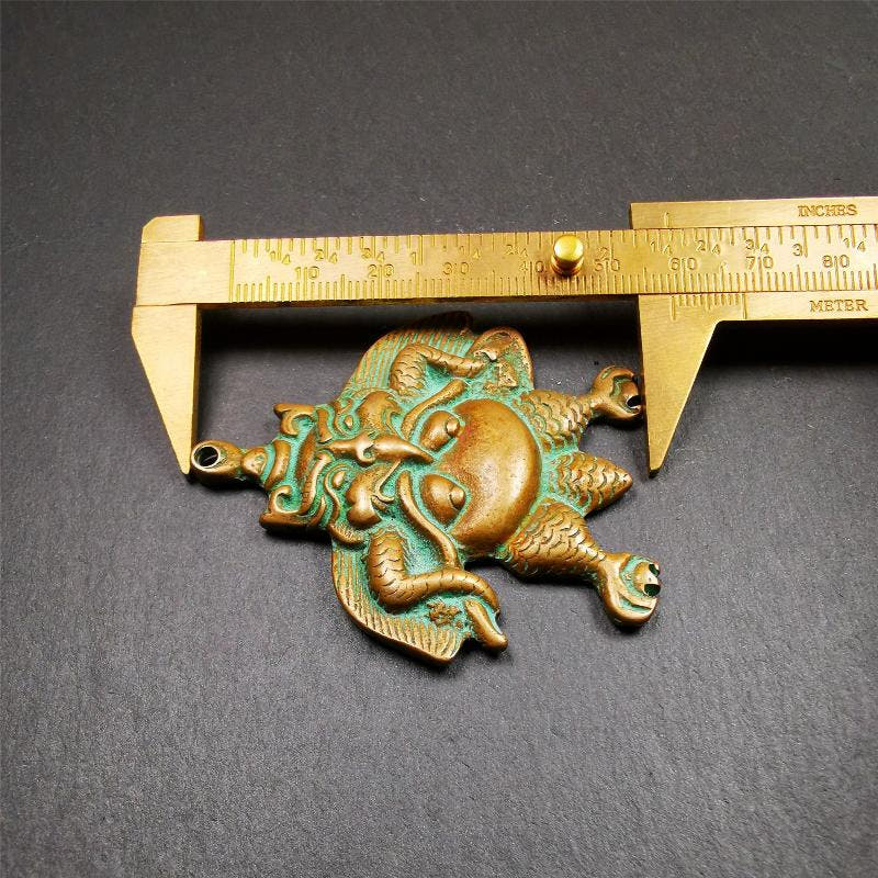 Garuda Amulet - 2.28" - Tibetan Buddhist amulet, view 10