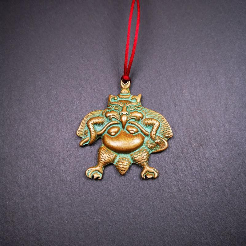 Garuda Amulet - 2.28" - Tibetan Buddhist amulet, view 7