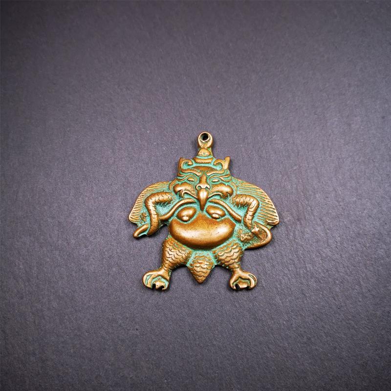 Garuda Amulet - 2.28" - Tibetan Buddhist amulet, view 9